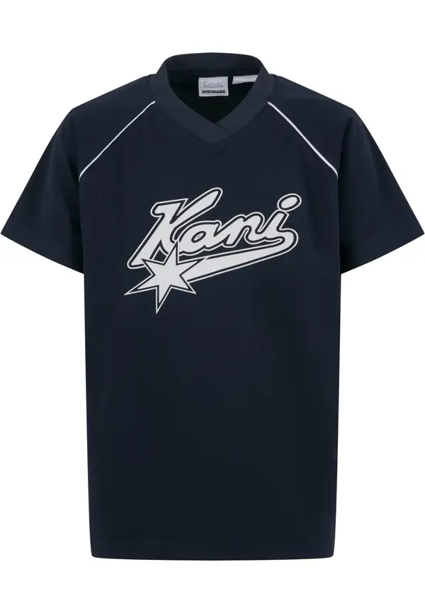 Karl Kani Karl Kani Majica 'Varsity Star Soccer'  temno modra / bela