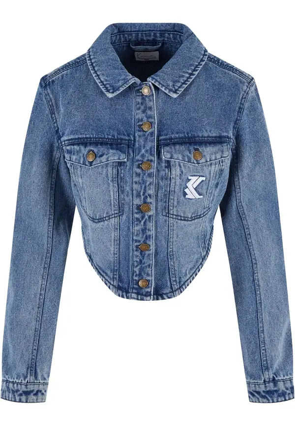 Karl Kani Karl Kani Prehodna jakna  moder denim / bela
