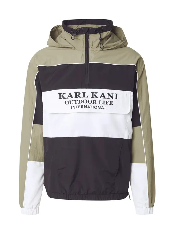 Karl Kani Karl Kani Prehodna jakna  oliva / črna / bela