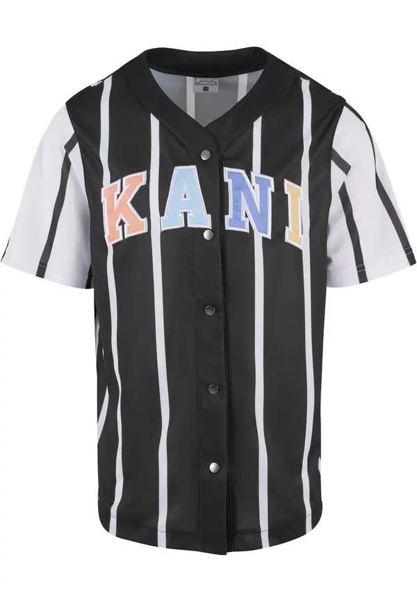 Karl Kani Karl Kani Srajca 'KM241-040-2'  svetlo modra / pastelno oranžna / črna / bela
