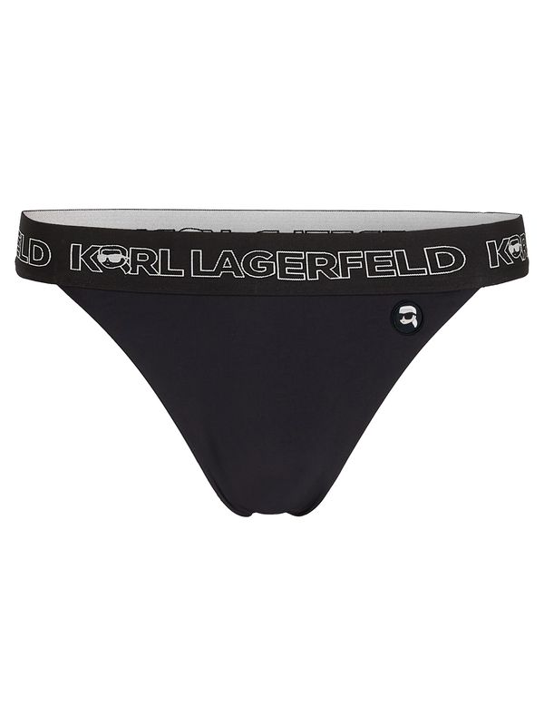 Karl Lagerfeld Karl Lagerfeld Bikini hlačke  črna / bela