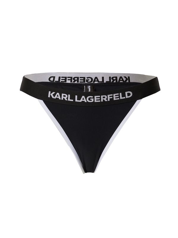 Karl Lagerfeld Karl Lagerfeld Bikini hlačke  črna / bela