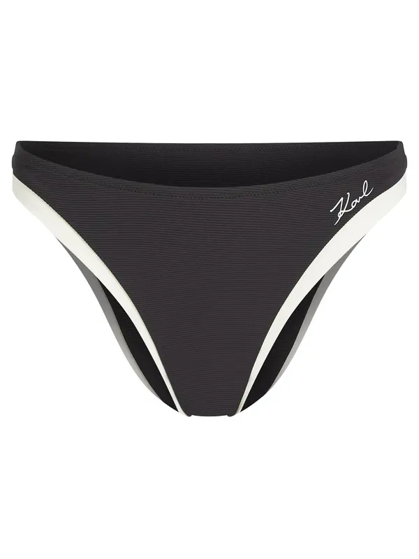 Karl Lagerfeld Karl Lagerfeld Bikini hlačke  črna / off-bela