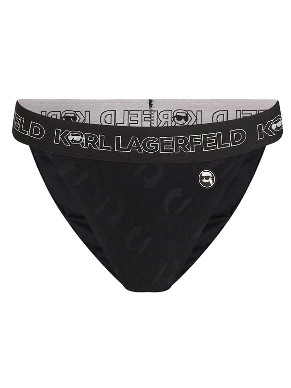 Karl Lagerfeld Karl Lagerfeld Bikini hlačke ' Ikonik'  črna / bela