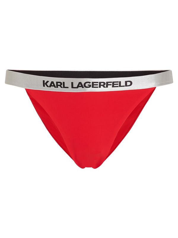 Karl Lagerfeld Karl Lagerfeld Bikini hlačke  rdeča / črna / srebrna