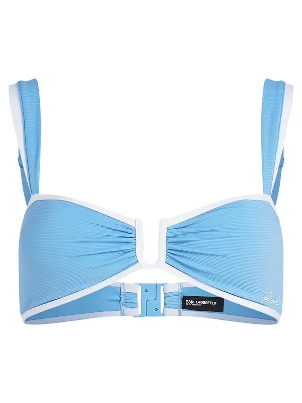Karl Lagerfeld Karl Lagerfeld Bikini zgornji del  azur / bela