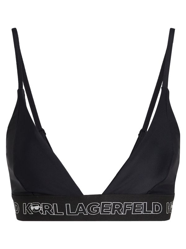 Karl Lagerfeld Karl Lagerfeld Bikini zgornji del  črna / bela