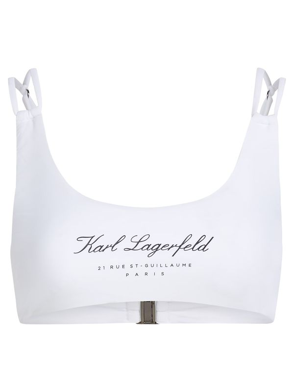 Karl Lagerfeld Karl Lagerfeld Bikini zgornji del 'Hotel'  črna / bela