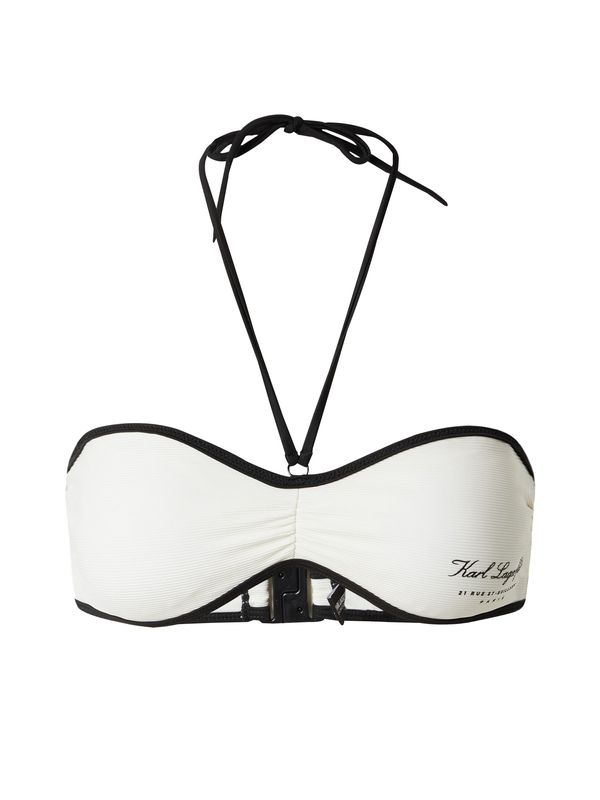 Karl Lagerfeld Karl Lagerfeld Bikini zgornji del 'HOTEL'  kremna / črna