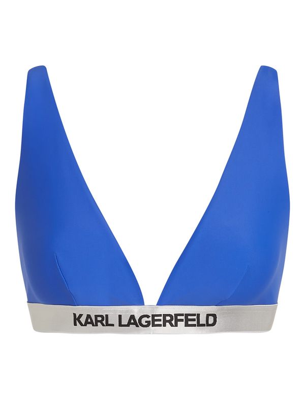 Karl Lagerfeld Karl Lagerfeld Bikini zgornji del  modra / črna / srebrna