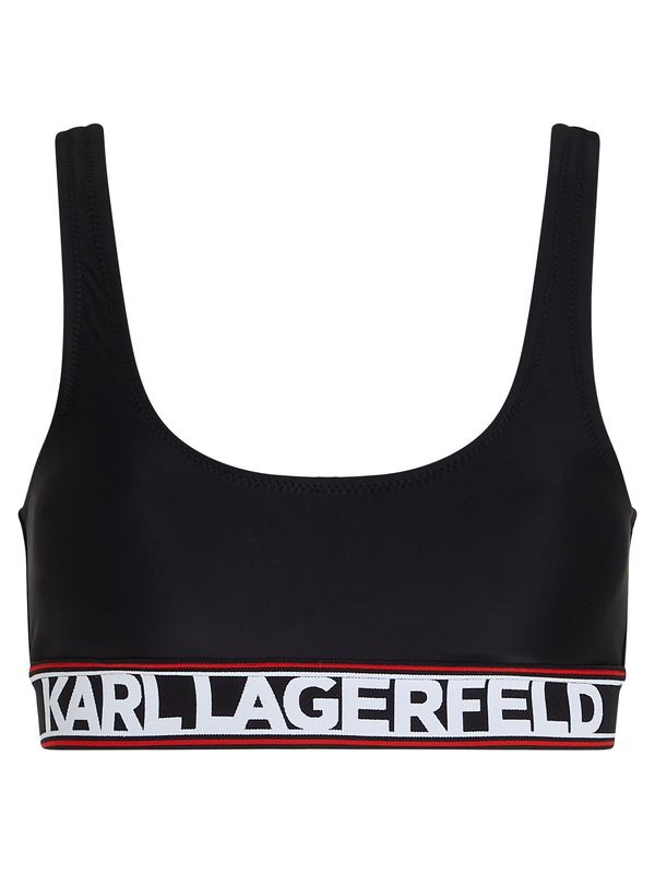 Karl Lagerfeld Karl Lagerfeld Bikini zgornji del  rdeča / črna / bela