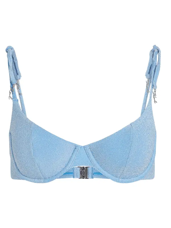 Karl Lagerfeld Karl Lagerfeld Bikini zgornji del  svetlo modra