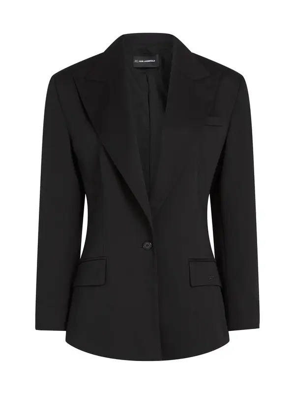 Karl Lagerfeld Karl Lagerfeld Blazer 'X Amber Valletta'  črna