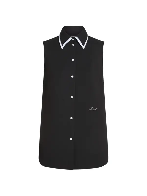 Karl Lagerfeld Karl Lagerfeld Bluza  črna / bela