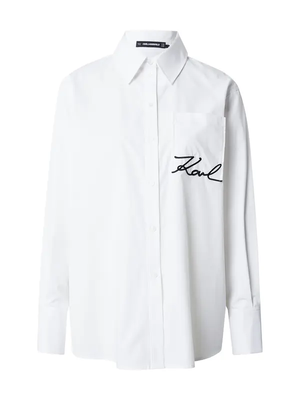 Karl Lagerfeld Karl Lagerfeld Bluza  črna / bela
