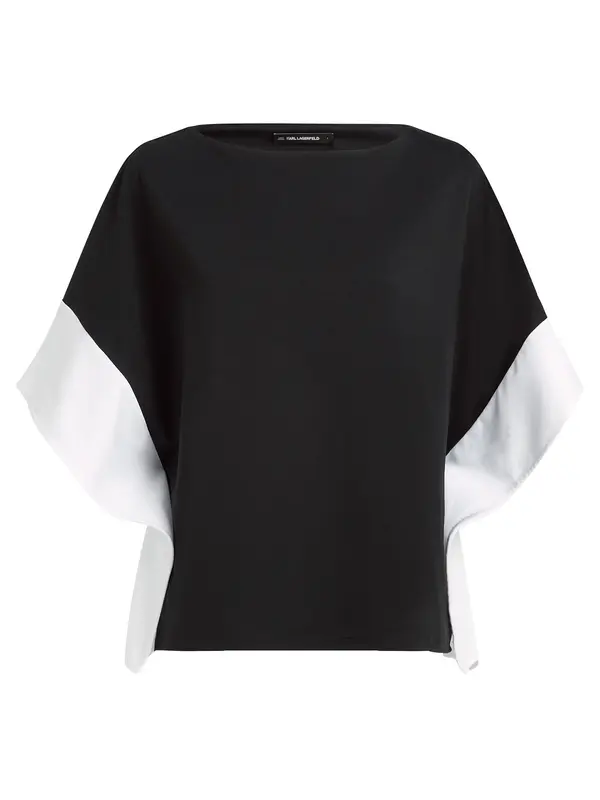 Karl Lagerfeld Karl Lagerfeld Bluza  črna / bela