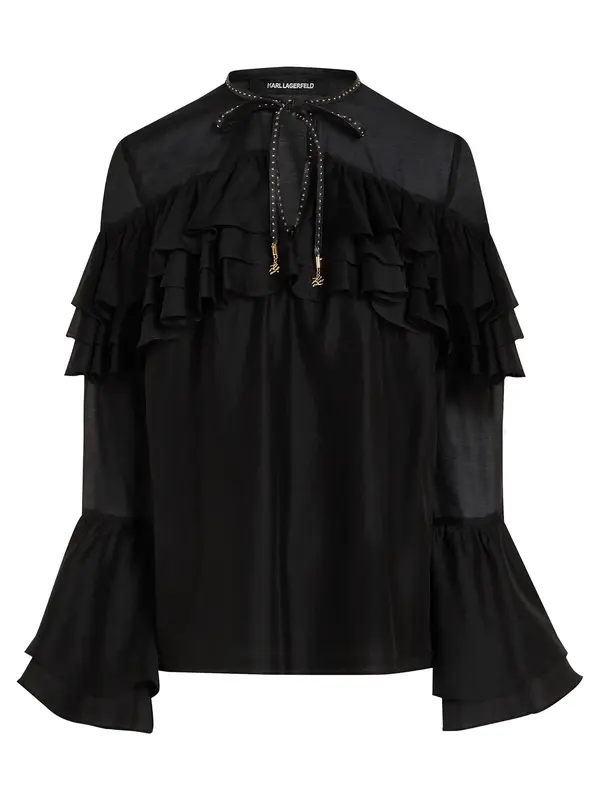 Karl Lagerfeld Karl Lagerfeld Bluza  črna