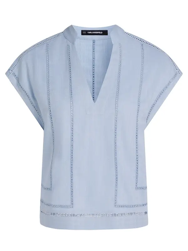 Karl Lagerfeld Karl Lagerfeld Bluza  svetlo modra