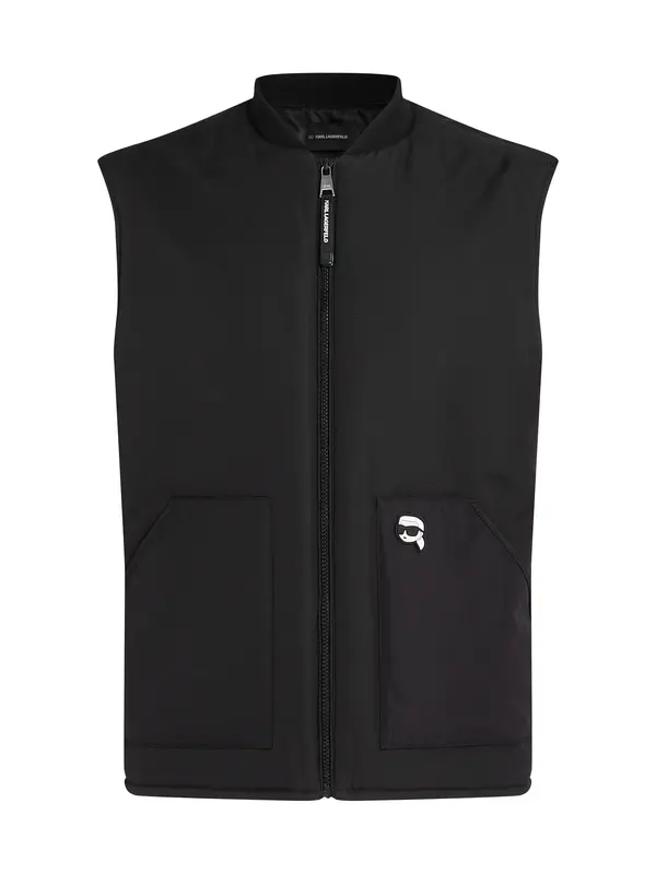 Karl Lagerfeld Karl Lagerfeld Brezrokavnik 'Ikon'  črna