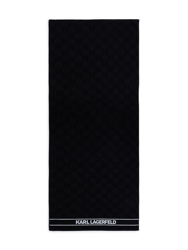 Karl Lagerfeld Karl Lagerfeld Brisače za na plažo  črna / bela