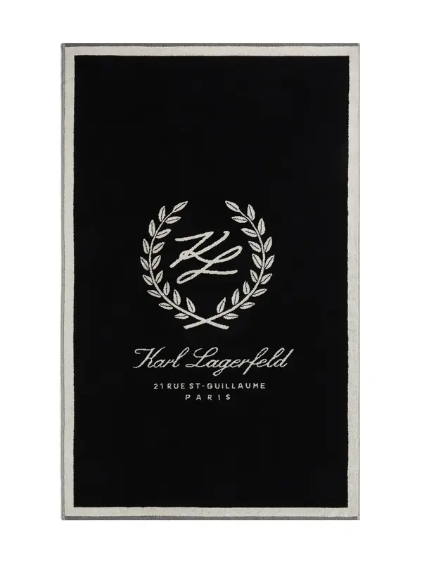 Karl Lagerfeld Karl Lagerfeld Brisače za na plažo  črna / biserno bela