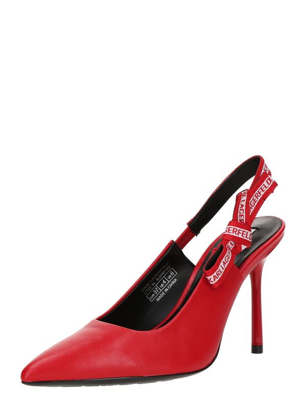 Karl Lagerfeld Karl Lagerfeld Čevlji s peto 'SARABANDE'  rdeča / bela