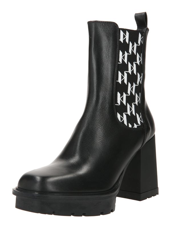 Karl Lagerfeld Karl Lagerfeld Chelsea škornji 'VOYAGE VI'  črna / bela