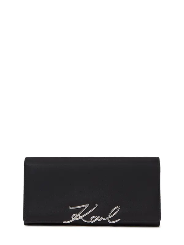 Karl Lagerfeld Karl Lagerfeld Denarnica 'SIGNATURE'  črna