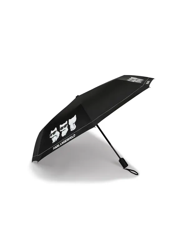 Karl Lagerfeld Karl Lagerfeld Dežnik ' Ikon Choupette Kleiner Regenschirm '  črna