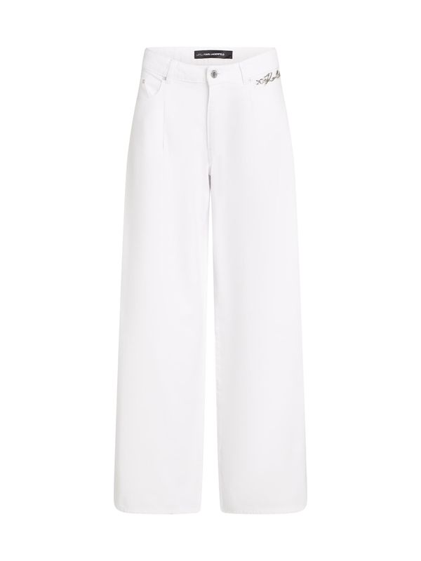 Karl Lagerfeld Karl Lagerfeld Elegantne kavbojke  bela