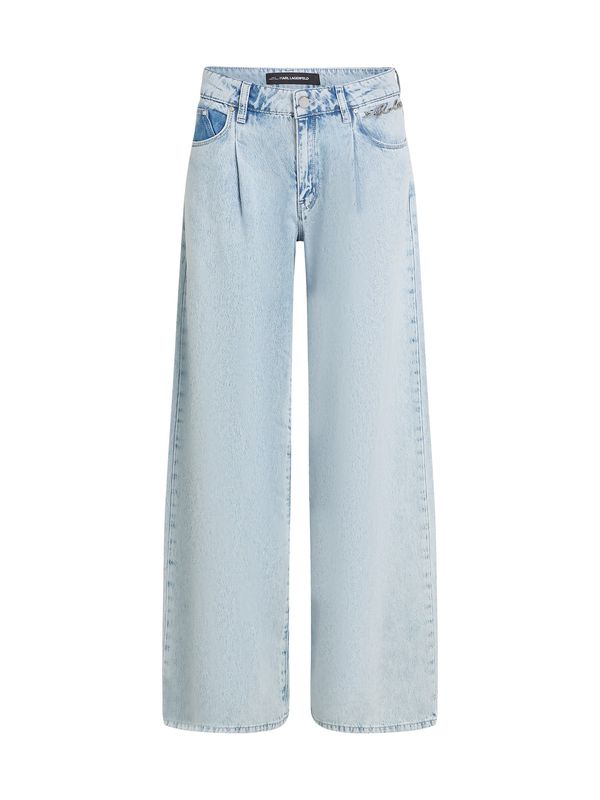 Karl Lagerfeld Karl Lagerfeld Elegantne kavbojke  svetlo modra