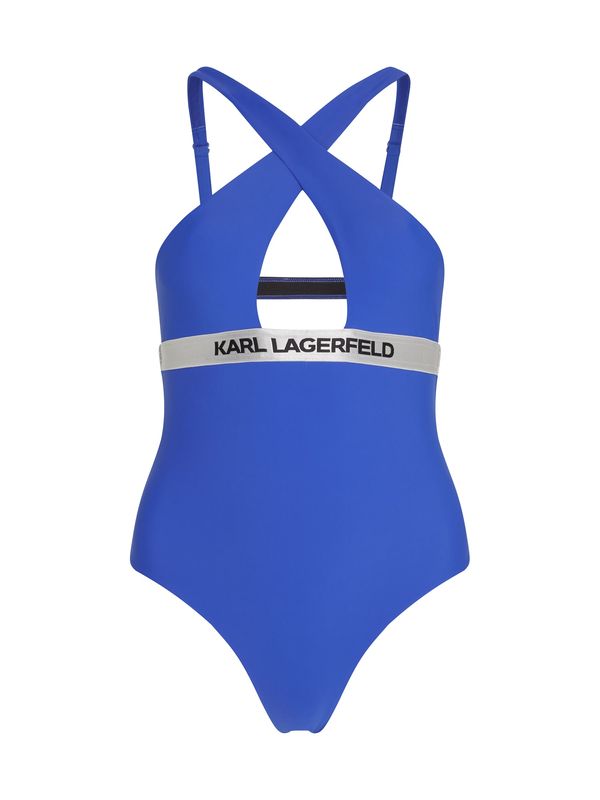 Karl Lagerfeld Karl Lagerfeld Enodelne kopalke  kobalt modra / črna / srebrna