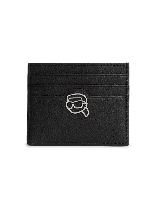 Karl Lagerfeld Karl Lagerfeld Etui ' Ikon Pebble Kartenetui '  črna