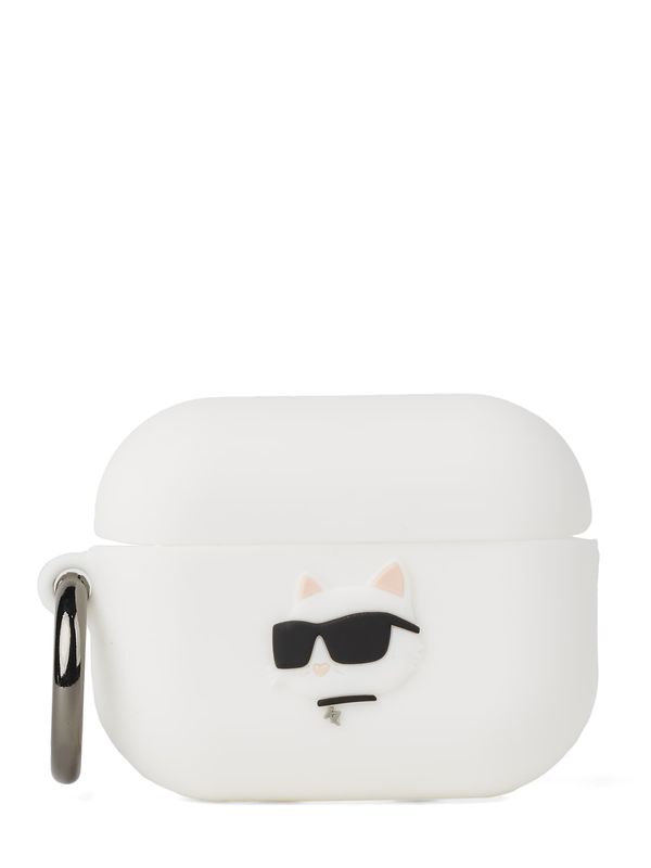 Karl Lagerfeld Karl Lagerfeld Etui za telefon 'Silicone Choupette AirPods 3'  črna / bela