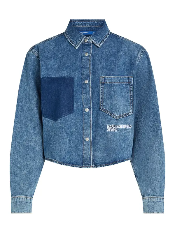 KARL LAGERFELD JEANS KARL LAGERFELD JEANS Bluza  modra / bela