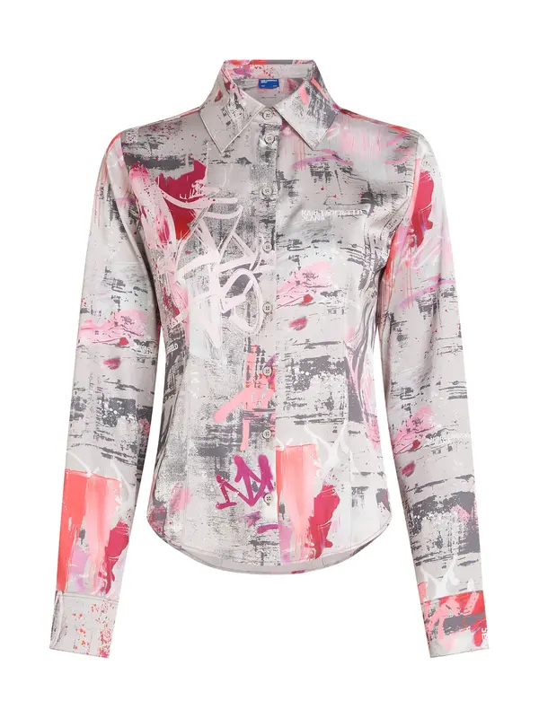 KARL LAGERFELD JEANS KARL LAGERFELD JEANS Bluza  siva / bazaltno siva / roza