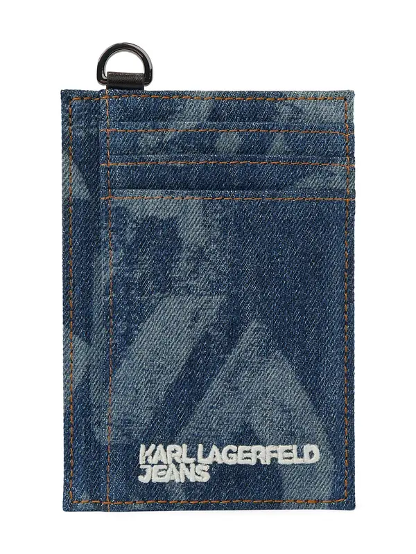 KARL LAGERFELD JEANS KARL LAGERFELD JEANS Denarnica  moder denim / bela