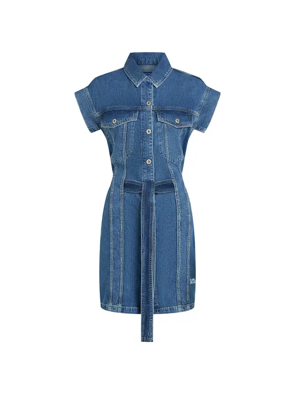 KARL LAGERFELD JEANS KARL LAGERFELD JEANS Dolga srajca  moder denim