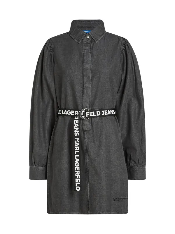 KARL LAGERFELD JEANS KARL LAGERFELD JEANS Dolga srajca  siva / črna / bela