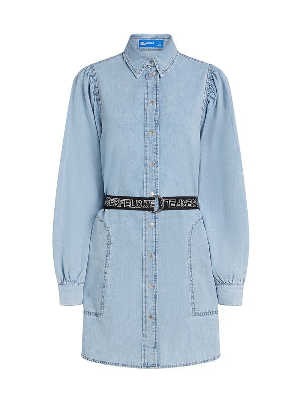 KARL LAGERFELD JEANS KARL LAGERFELD JEANS Dolga srajca  svetlo modra