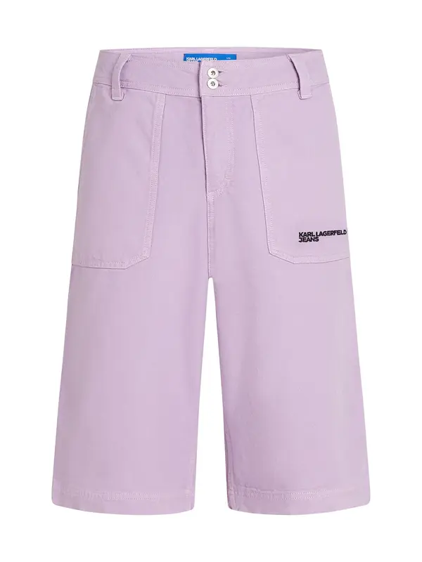 KARL LAGERFELD JEANS KARL LAGERFELD JEANS Hlače  sivka / črna