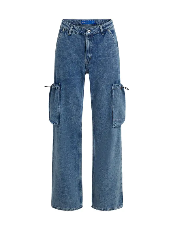 KARL LAGERFELD JEANS KARL LAGERFELD JEANS Kargo kavbojke  temno modra