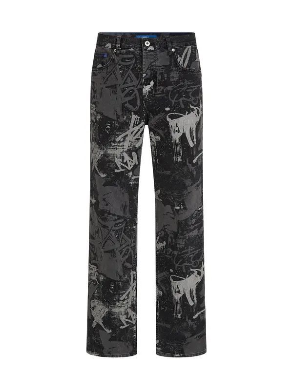 KARL LAGERFELD JEANS KARL LAGERFELD JEANS Kavbojke  siva / svetlo siva / črna