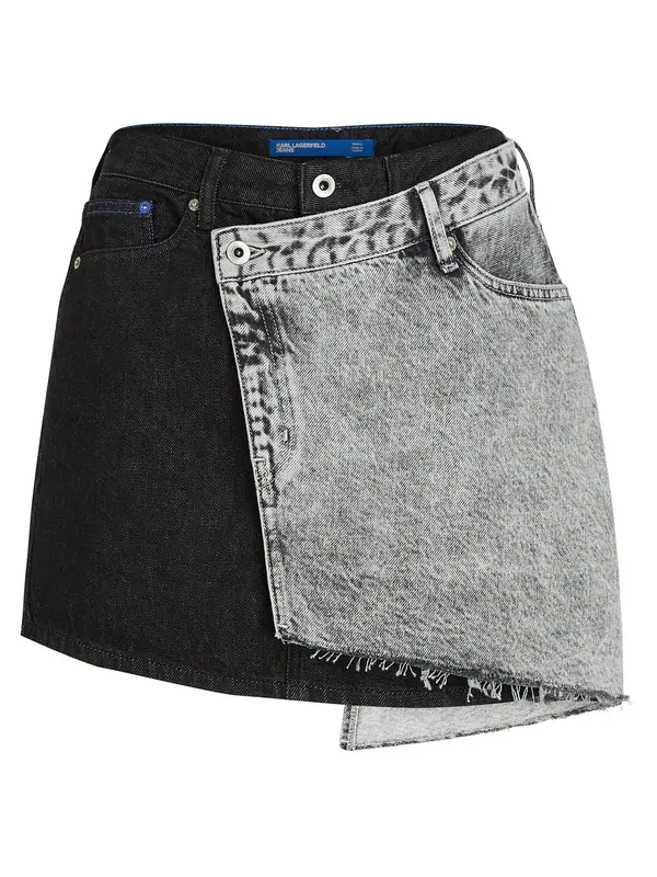 KARL LAGERFELD JEANS KARL LAGERFELD JEANS Krilo  siv denim / črna