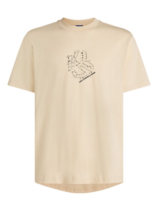 KARL LAGERFELD JEANS KARL LAGERFELD JEANS Majica  bež / črna