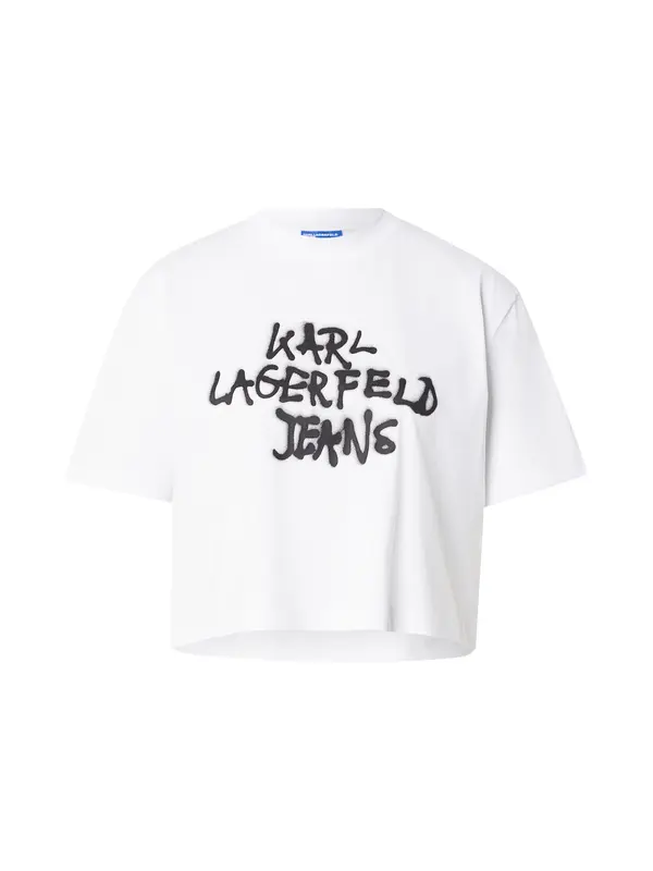 KARL LAGERFELD JEANS KARL LAGERFELD JEANS Majica  črna / bela