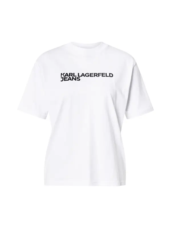 KARL LAGERFELD JEANS KARL LAGERFELD JEANS Majica  črna / bela