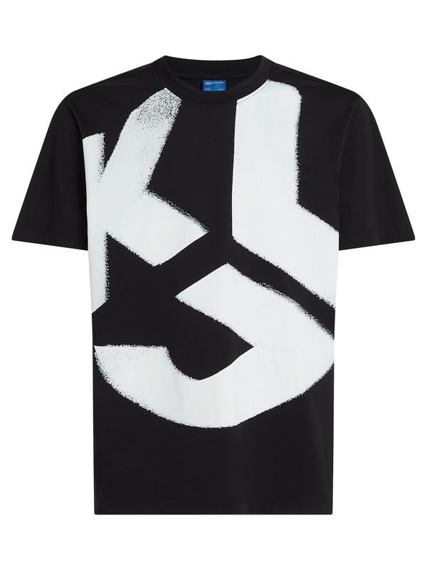 KARL LAGERFELD JEANS KARL LAGERFELD JEANS Majica  črna / pegasto bela