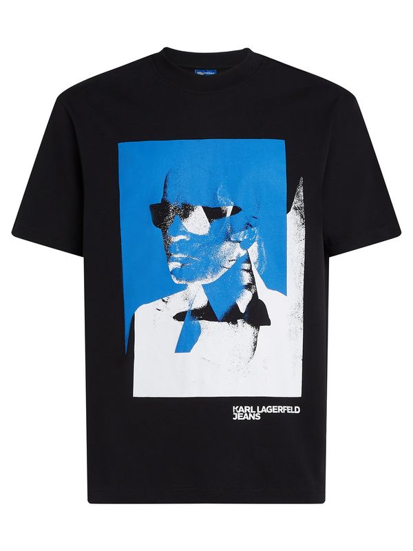 KARL LAGERFELD JEANS KARL LAGERFELD JEANS Majica  mornarska / črna / bela