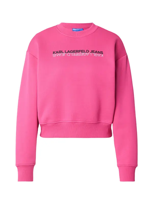 KARL LAGERFELD JEANS KARL LAGERFELD JEANS Majica  roza / črna